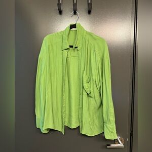 Mango Vibrant Green Top